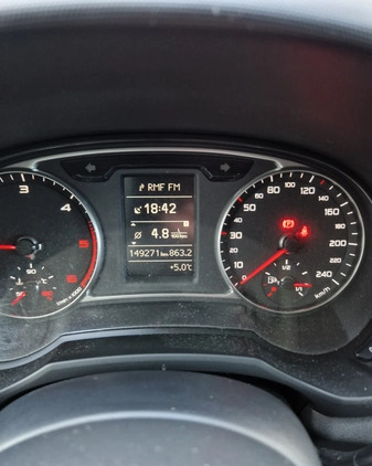 Audi A1 cena 34900 przebieg: 149271, rok produkcji 2014 z Piaski małe 326